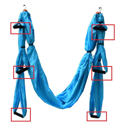 10 PCS Handle Yoga hammock swing Handle  Aerial Traction Flight Anti-gravity Length customization yoga belt of the yoga hall