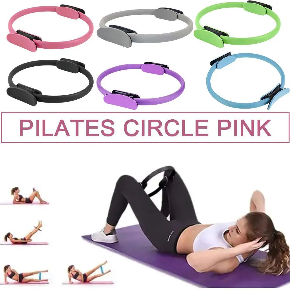 Yoga Fitness Pilates Women Girl Home Resistance Pilates Yoga Workout Accessories Circle Elasticity Gym F4D3