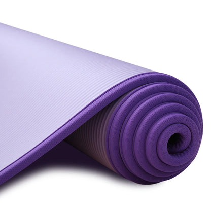 YECOKISO 10MM Extra Thick 183cmX61cm Yoga Mats NRB Non-slip Exercise Mat Fitness Tasteless Pilates Workout Gym Mats with Bandage