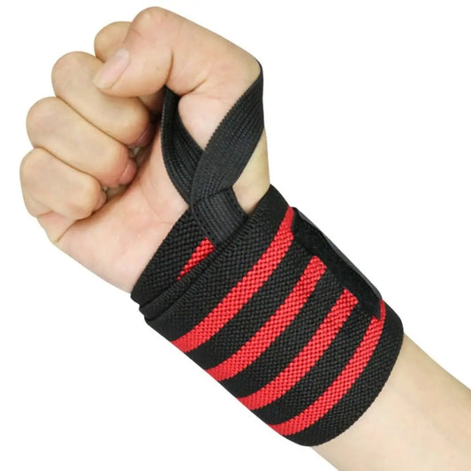 1  Pair Wrist Support Weightlifting Wristband Weight Lifting Brace Straps Sports Bandage Gym Training with Thumb Loop Wrist Wraps