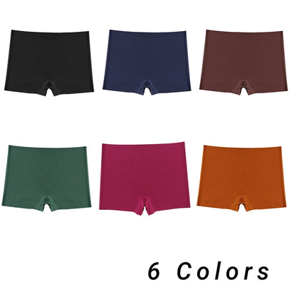 4 PCS/Set Boxers for Women Seamless Women's Panties Mid-Rise Feamle Underwear Safety Pants Soild Boyshorts Lady Fashion Lingerie