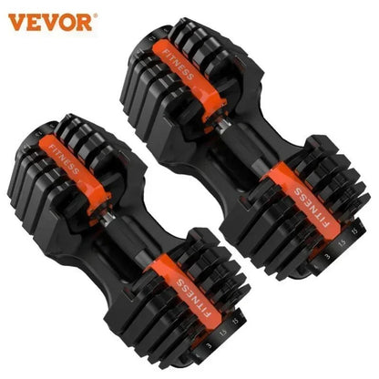 VEVOR 24/40 KG 52.5/90 LBS Adjustable Dumbbell Fitness Equipment Training Arm Muscles Dumbbell Free Shipping Adjustable Bumbbell